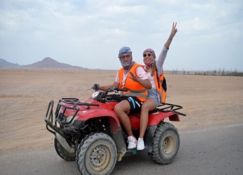 BUDGET DESERT SAFARI TRIP BY QUAD BIKE IN SHARM EL SHEIKH DURING SUNRISE OR SUNSET